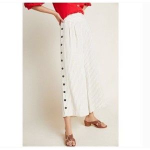 Anthropologie pin strip wide leg button pants. Size 14